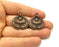 2 Copper Charm Antique Copper Charm (28x27mm) G16998