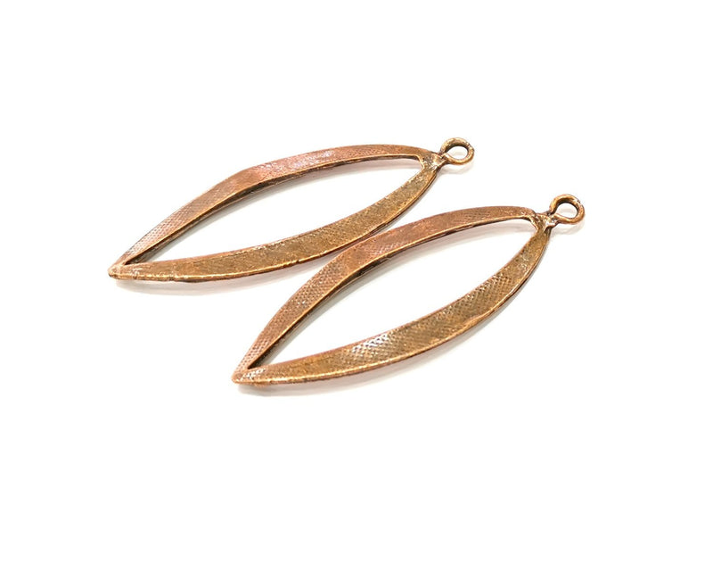 2 Copper Charm Antique Copper Charm (60x22mm) G17000