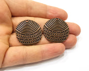 2 Copper Charm Antique Copper Charm (30mm) G17004