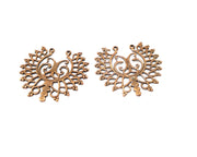 2 Copper Charm Antique Copper Charm (41x37mm) G17007