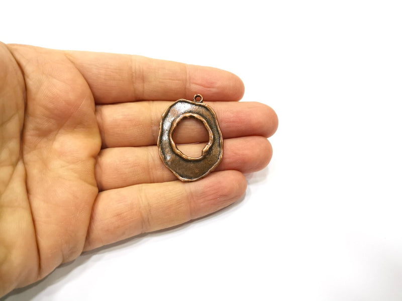 2 Copper Charm Antique Copper Charm (37x27mm) G17010