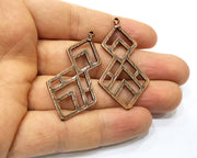 2 Copper Charm Antique Copper Charm (50x26mm) G17012