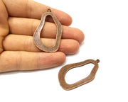 2 Copper Charm Antique Copper Charm (49x27mm) G17019