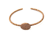 Bracelet Blank Hammered Cuff Mountings Bangle Blank Glass Cabochon Base Adjustable Antique Copper Bracelet (18mm Blank) G17020