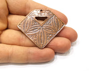 Copper Pendant Antique Copper Plated Pendant (53x45mm) G17025