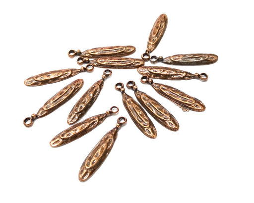 10 Copper Charm Antique Copper Charm (27x5mm) G17028