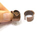Copper Ring Settings inlay Ring Blank Mosaic Ring Bezel Base Cabochon Mountings (10 mm blank) Antique Copper Plated Brass  G17030