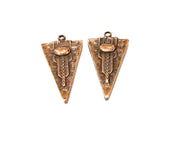 2 Copper Charm Antique Copper Charm (34x18mm) G17031