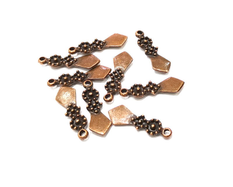 10 Copper Charm Antique Copper Charm (23x7mm) G17041