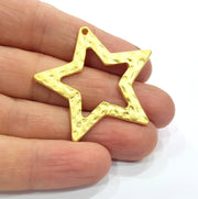 Star Charms Gold Plated Charms  (46x43mm)  G16138