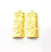 2 Gold Charms Gold Plated Charms  (40x14mm)  G16141