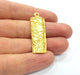 2 Gold Charms Gold Plated Charms  (40x14mm)  G16141