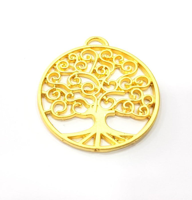 Tree Pendant Gold Plated Pendant (42mm)  G16146