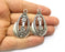 2 Silver Charms Antique Silver Plated Charms (40x23mm)  G17069