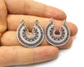 2 Silver Charms Antique Silver Plated Charms (30x28mm)  G17078