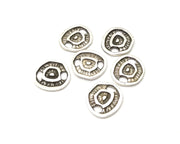 10 Silver Charms Connector Antique Silver Plated Charms (15x14mm)  G17083