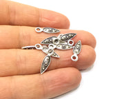 20 Silver Charms Antique Silver Plated Charms (18x4mm)  G17095