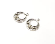 8 Silver Charms Antique Silver Plated Charms (22x18mm)  G17097