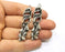 2 Silver Charms Antique Silver Plated Charms (57x15mm)  G17111