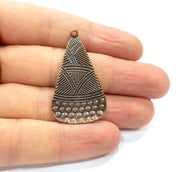 2 Copper Charm Antique Copper Charm (43x25mm) G16191