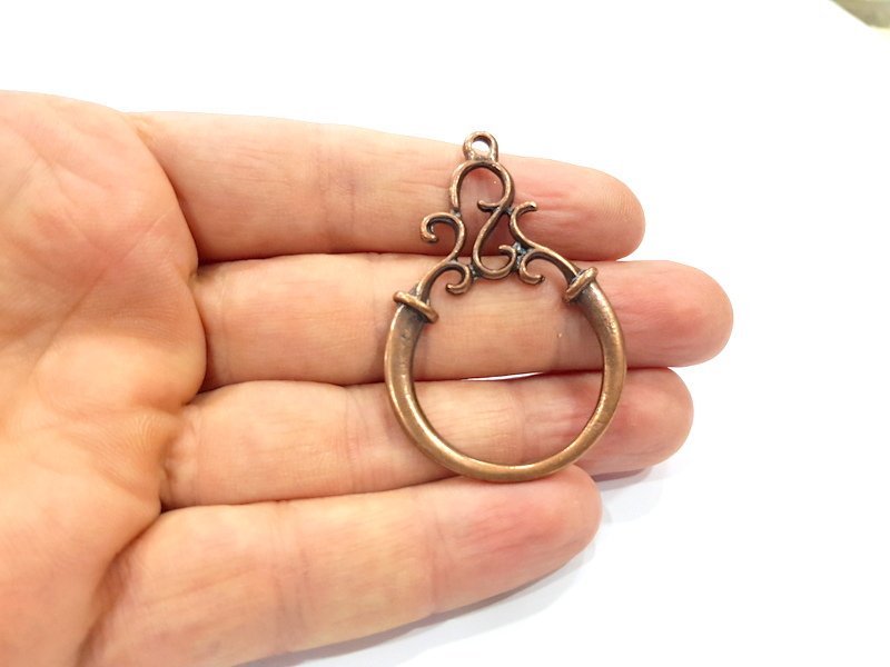 2 Copper Charm Antique Copper Charm (52x35mm) G17503