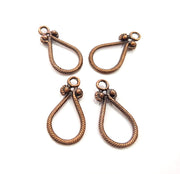 8 Copper Charm Antique Copper Charm (30x16mm) G16194