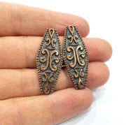 2 Copper Charm Antique Copper Charm (39x15mm) G16195