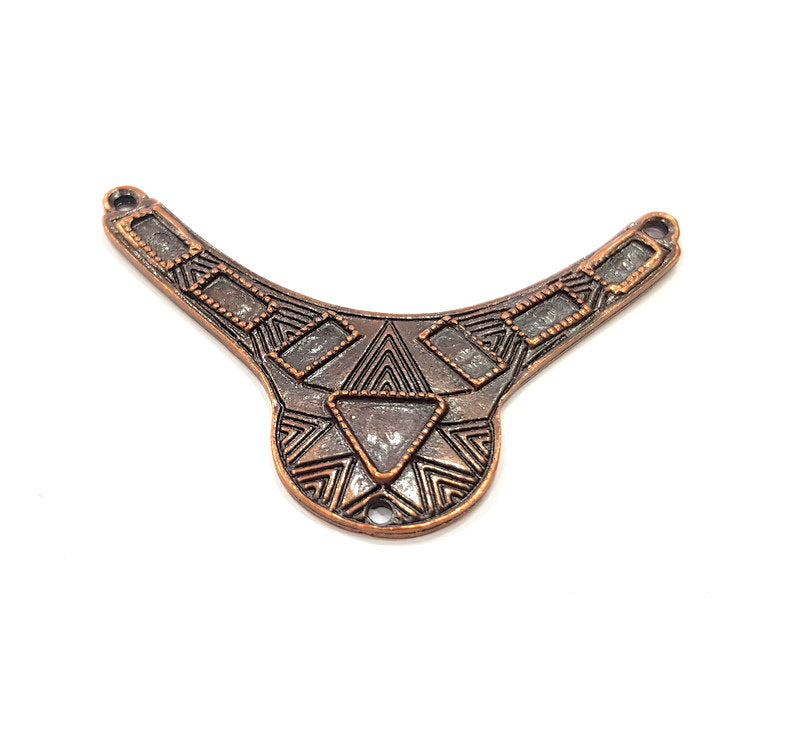 Antique Copper Pendant Antique Copper Plated Metal (61x39mm) G16197