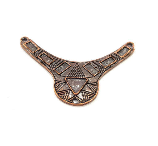 Antique Copper Pendant Antique Copper Plated Metal (61x39mm) G16197