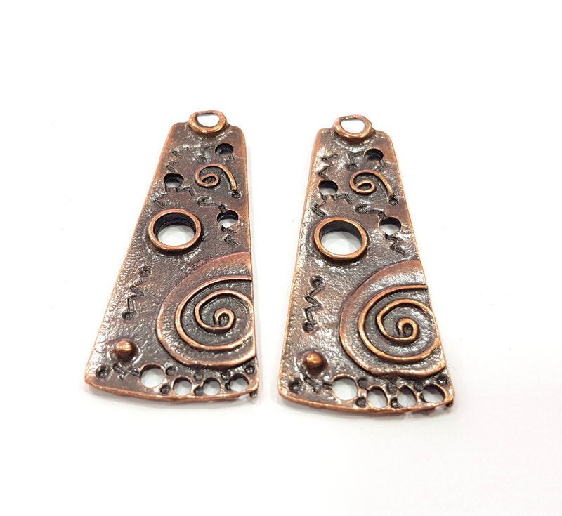 2 Copper Charm Antique Copper Charm (54x22mm) G16199