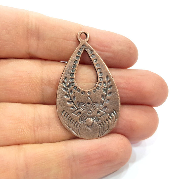 2 Copper Charm Antique Copper Charm (46x26mm) G16205