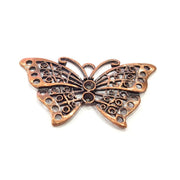 2 Butterfly Charm Antique Copper Charm (57x32mm) G16210