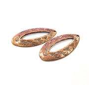2 Copper Charm Antique Copper Charm (42x20mm) G16213