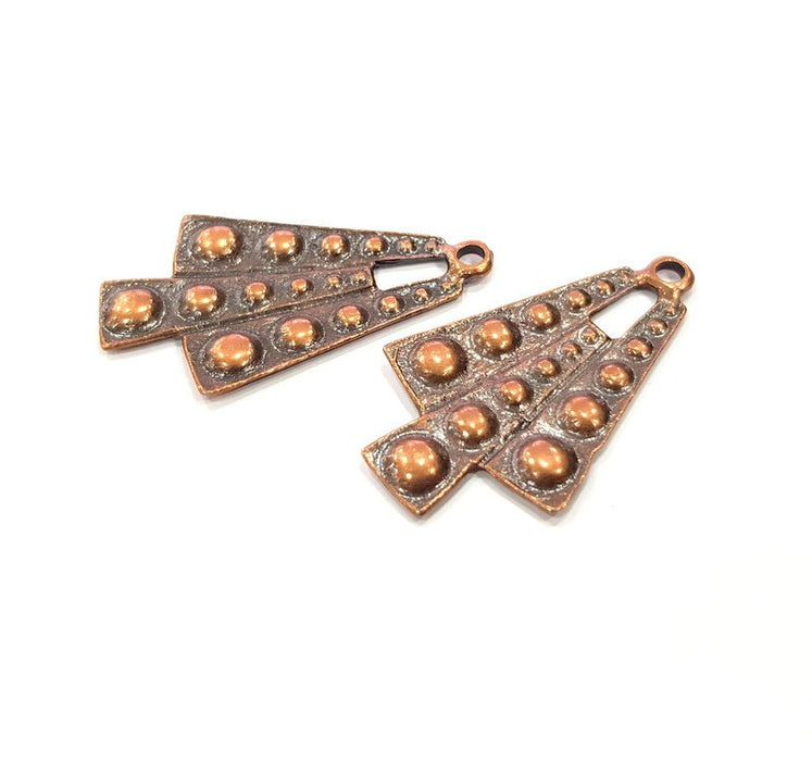 2 Copper Charm Antique Copper Charm (42x25mm) G16215