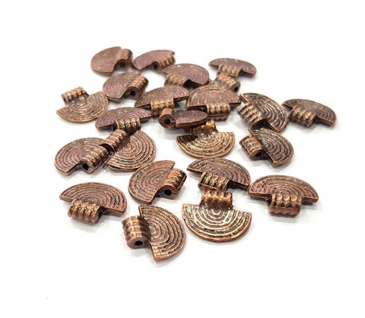 10 Copper Charm Antique Copper Charm (15x13mm) G16223