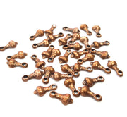 30 Copper Charm Antique Copper Charm (12x6mm) G16225