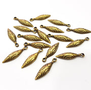 10 Antique Bronze Charm Antique Bronze Plated Charm (24x6mm) G16240