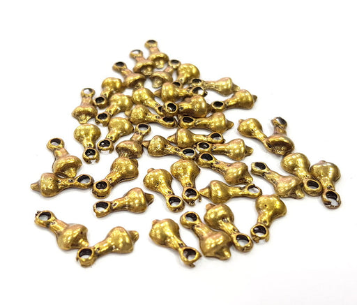 30 Antique Bronze Charm Antique Bronze Plated Charm (12x5mm) G16243