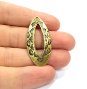 2 Antique Bronze Charm Antique Bronze Plated Charm (42x20mm) G16250