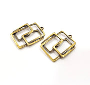 4 Antique Bronze Charm Antique Bronze Plated Charm (31x24mm) G16255
