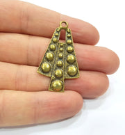 2 Antique Bronze Charm Antique Bronze Plated Charm (42x24mm) G16256