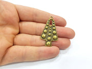 2 Antique Bronze Charm Antique Bronze Plated Charm (42x24mm) G16256