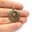 4 Antique Bronze Charm Antique Bronze Plated Charm (32x36mm) G16259
