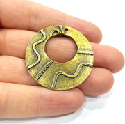 2 Antique Bronze Charm Antique Bronze Plated Charm (40mm) G16261