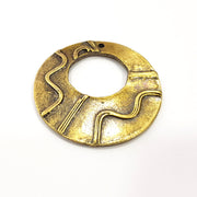 2 Antique Bronze Charm Antique Bronze Plated Charm (40mm) G16261