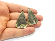 2 Antique Bronze Charm Antique Bronze Plated Charm (42x24mm) G16266