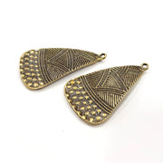 2 Antique Bronze Charm Antique Bronze Plated Charm (42x24mm) G16266