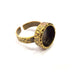 Antique Bronze Ring Blank Setting Cabochon Base inlay Ring Backs Mounting Adjustable Ring Bezel (12mm blank) Antique Bronze Plated G16277
