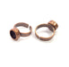 Copper Ring Blank Setting Cabochon Base inlay Ring Backs Mounting Adjustable Ring Base Bezel (8mm blank) Antique Copper Plated G16279