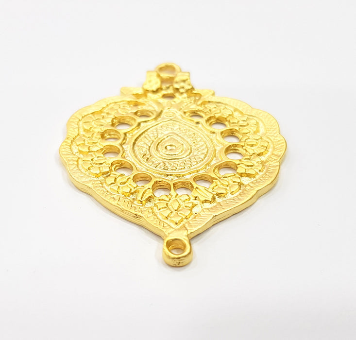 Gold Pendant Gold Plated Metal (64x46mm)  G16282